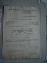 Unique 1912 Pennsylvania Railroad Notice Letter LOOK - $18.81