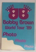 NEW EDITION / BOBBY BROWN  - VINTAGE ORIGINAL CLOTH CONCERT TOUR BACKSTA... - $10.00