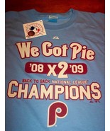 PHILADELPHIA PHILLIES BACK TO BACK MLB T-Shirt LARGE NEW - $365.43 MXN