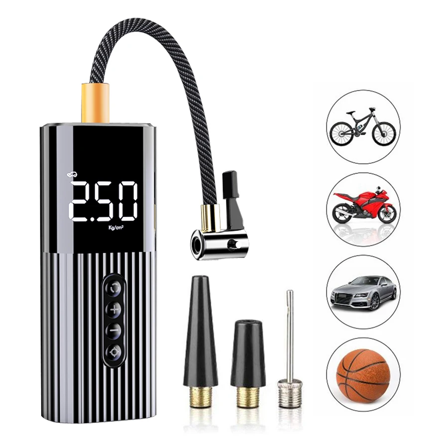 New Inflatable Pump Mini Portable Air Compressor with LED Lighting Tyre Inflator - £119.43 GBP