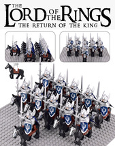 LOTR Mounted Gondor Heavy Sword Swan Knights Army 22 Minifigures Set - £26.12 GBP
