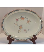 Vtg Noritake 14&quot; Oval Serving Plate Platter China Song Pattern - £22.74 GBP