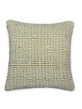 Lavish Touch 100% Cotton Hand Woven Cushion Cover Sicily Pack of 2 Olive - $56.99