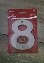 5" ADDRESS NUMBERS DOOR HOUSE ADDRESS STREET No #8 BRUSHED SATIN NICKEL ... - $4.95