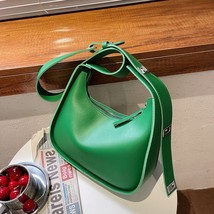 2022 Spring lrregular Armpit Bag Solid Color PU Leather Shoulder Crossbody Bags  - £34.78 GBP