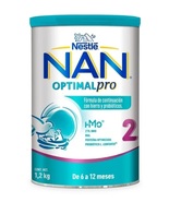 NESTLE NAN OPTIPRO 2 LECHE MILK - 1 BIG CAN OF 1.2 KG EACH - FREE SHIPPING  - $72.99