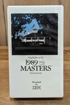 Masters Golf Tournament 1989 Highlights VHS Nick Faldo Presented By IBM - £10.95 GBP