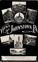 Johnstown Pennsylvania Multi View Buildings 1912 to Osterbury PA  Postcard V7 - £7.04 GBP