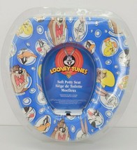 Vintage Warner Brothers Looney Tunes Blue Comfort Padded Soft Potty Seat - £26.52 GBP
