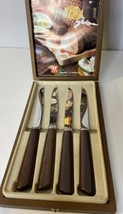 J.A. Henckels Vintage 4 Piece Steak Knife Set Made In Germany Unused Condition - $110.00