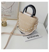 Fashion Women Straw Bag 2022 New Versatile Portable Woven Handbag Leisure Summer - £40.27 GBP