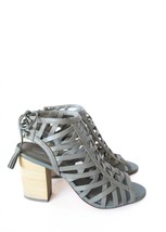 Sbicca women&#39;s geovana leather caged sandal in Grey - $31.00