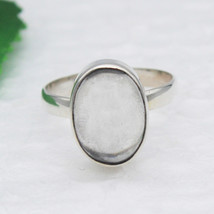 925 Sterling Silver Crystal Ring Handmade Jewelry Gemstone Ring Gift For Women - £28.26 GBP