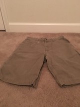 Carhartt Boys Casual Shorts Zip &amp; Button Pockets Size 18 Brown - $37.83