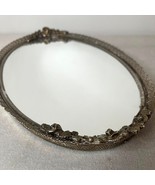 Vtg Hollywood Regency Matson Gold Ormolu Vanity Dresser Mirror Tray Oval... - $71.49 CAD