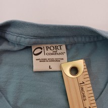 Port & Company GILES COUNTY FOP Men's Gray Cotton Graphic T-Shirt Long Sleeve L image 3