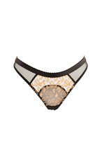 L&#39;agent By Agent Provocateur Womens Thongs Sheer Animal Print Black Size S - £15.74 GBP