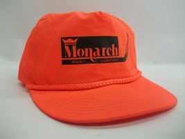 Monarch Paint Company Hat Vintage Orange Strapback Baseball Cap - £12.74 GBP