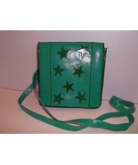 BEAUTIFUL &#39;For Bolan Too&#39; Vibrant Green Vtg. Leather Shoulder Bag - NWOT! - £33.45 GBP