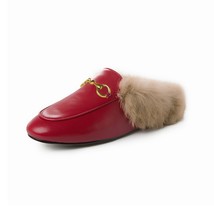 muller shoes mules women&#39;s 2021 spring autumn fluffy slippers women lazy ry loaf - £82.78 GBP