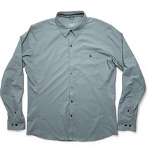 Kuhl Mens Medium Shirt Bandit Grey Stretch Polyester Long Sleeve Collare... - $29.00