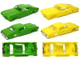 1998 Model Motoring T-Jet Thunderjet Slot Car BODY PAIR 1968 Pontiac GTO goat - £17.53 GBP