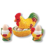 Rooster Egg Keeper Set 1.492/5 Reutter Porcelain DOLLHOUSE Miniature - $14.20