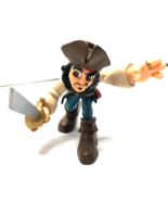 Disney Captain Jack Sparrow 3&quot; Rare Swashbuckling Figure - $130.61 MXN