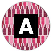 All Over Wine Bottles : Gift Coaster Pattern Burgundy Red Wall Decor Home Kitche - £3.92 GBP