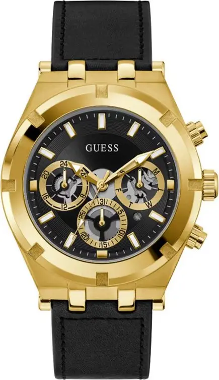 Guess Black Leather Watch - $135.00