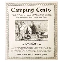 Camping Tents Outdoors 1897 Advertisement Victorian Perry Mason DWHH13 - $19.99