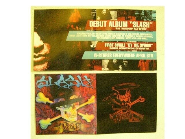 Slash 2 Sided Poster Velvet Revolver Guns N&#39; Roses N &#39;N And - $17.99