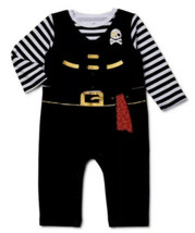 Pirate Romper Bodysuit Coverall Baby Boys Costume Vest Skull Print 3-6 M... - £7.13 GBP