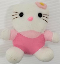MM) Hello Kitty Small Pink 4&quot; Stuffed Plush Toy - $6.92