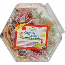 NEW Yummy Earth Counter Bins Assorted Flavors 125+ Count Organic Lollipops - £46.87 GBP