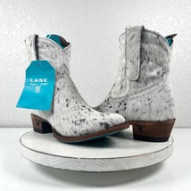 NEW Lane PLAIN JANE Hair on Hide Cowboy Boots 7.5 Cowhide Leather Wester... - $193.05