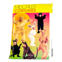Vtg McCalls Animal Costumes Halloween CosPlay Cat Bunny Lion Kids Adult ... - £15.79 GBP