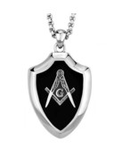 20 Inch Stainless Steel Mason Pendant Necklace TK316 - $23.28 CAD