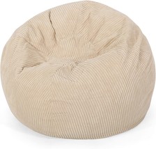 Ivory Samantha 3 Foot Beanbag From Christopher Knight Home. - £128.17 GBP