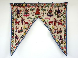 Vintage Welcome Gate Toran Door Valance Window Décor Tapestry Wall Hanging DV29 - £38.89 GBP