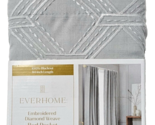 Everhome Blackout Embroidered Diamond Weave Rod Pocket Back Tab Panel 50... - $52.99