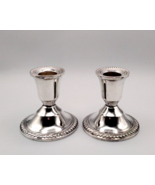 Vintage Pair Duchin Sterling Silver 2 7/8&quot;Tall  Candlesticks - £22.02 GBP