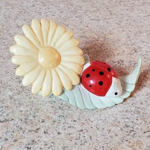 Lenox Butterfly Meadow Porcelain Figurine Yellow Flower Ladybug OOS RARE! - £20.07 GBP
