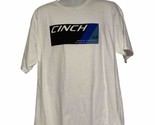 Cinch Jeans Men&#39;s XL Black White Blue Logo Short Sleeve T-Shirt Cowboy W... - £10.33 GBP