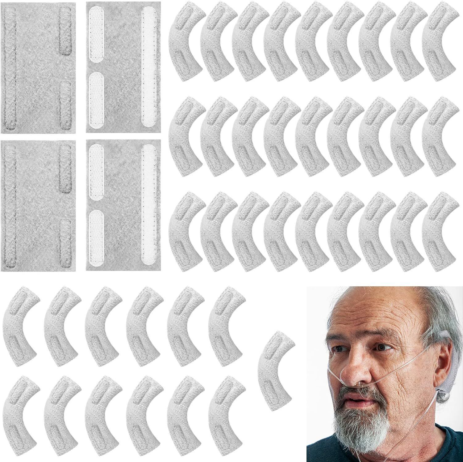 40 Pack Cannula Ear Cushions Soft Oxygen Ear Pads Comfort Oxygen Tubing