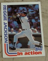 Reggie Jackson, In Action, 1982  #301 Topps  Baseball Card,  GOOD CONDITION - £0.77 GBP