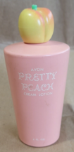 Vintage Avon Pretty Peach Cream Lotion Empty Bottle - Classic Beauty Collectible - £27.86 GBP