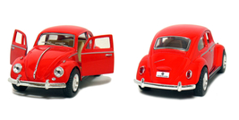 New 5&quot; 1967 Volkswagen Classical Beetle Diecast Model Toy Car 1:32 Red - £17.62 GBP