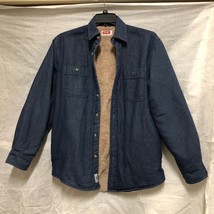Vintage Mens Small Blue Jean Jacket w/Interior Soft Warm Fleece by Wrangler - $30.69