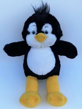 Build A Bear Plush Black White Arctic Penguin 15&quot; Stuffed Animal Toy - £7.91 GBP